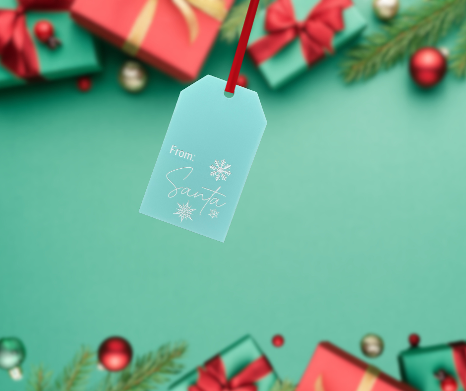 Engraved Acrylic Gift Tag