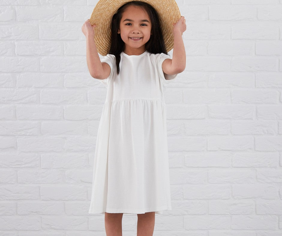 Cotton Jersey Dress at fantastic value from Kids Wholesale Clothing, ideal for personalisation