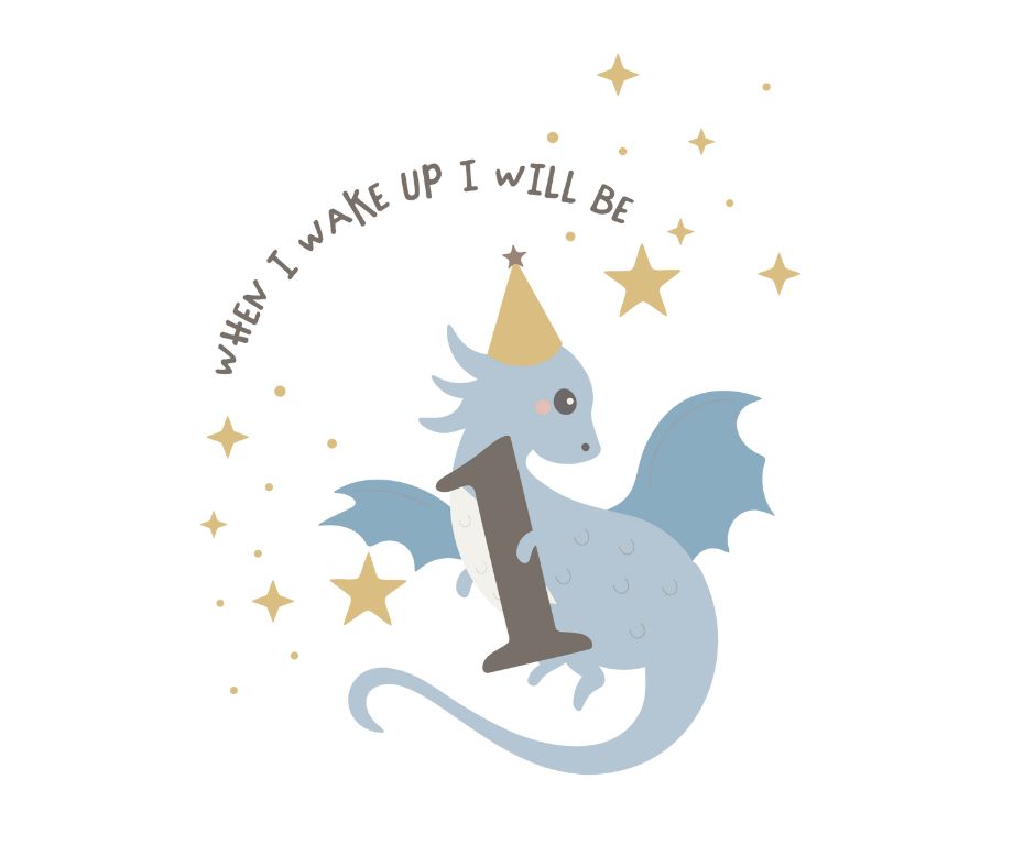 Knights & Dragons Themed Birthday DTF Prints