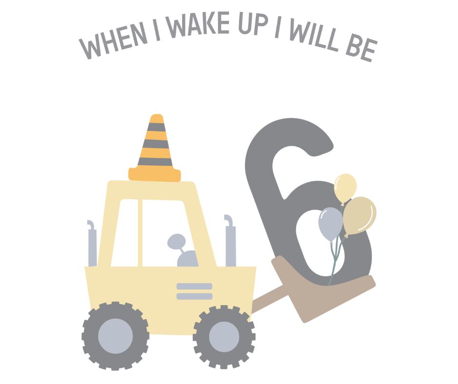 Digger Themed Birthday DTF Prints