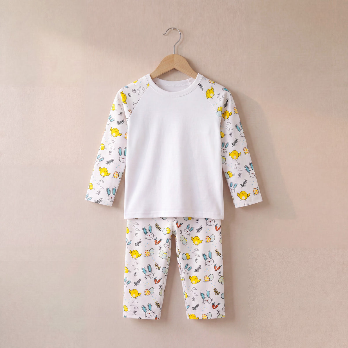 Easter Print Long Sleeve Pyjama Set