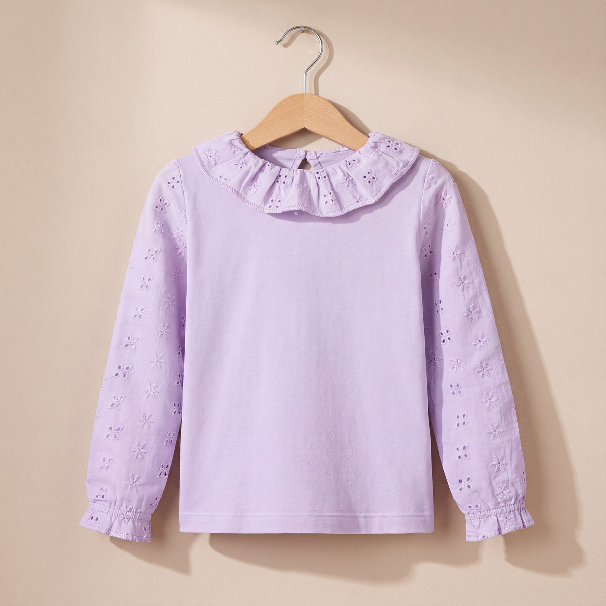 Long Sleeve Top with Frill