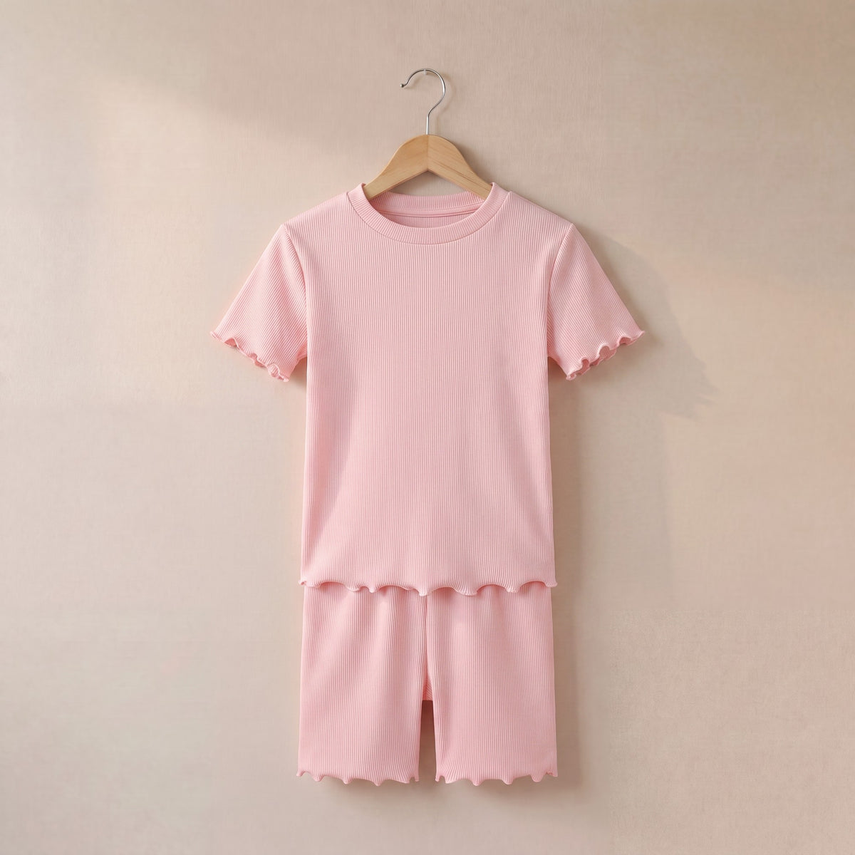 Girl's Rib T-Shirt and Short Set