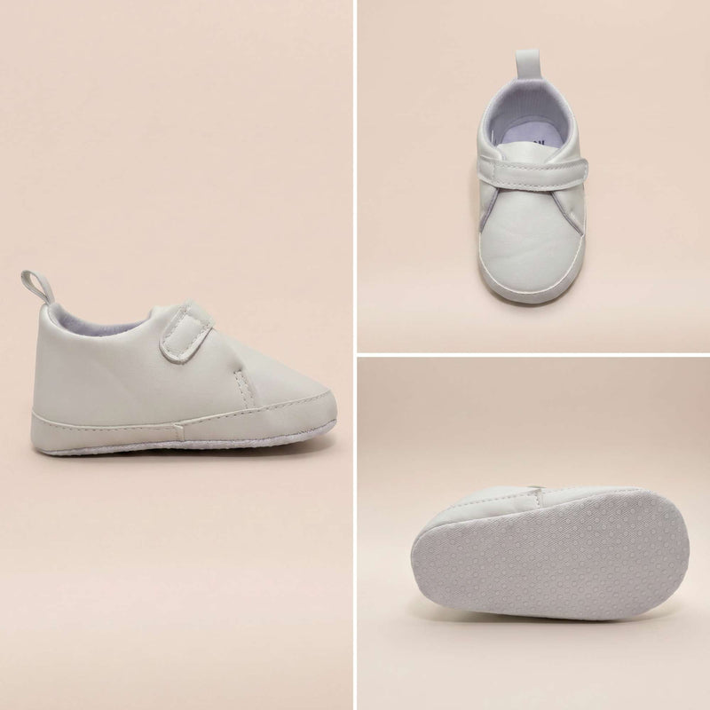 Baby Slip on Bootie in White