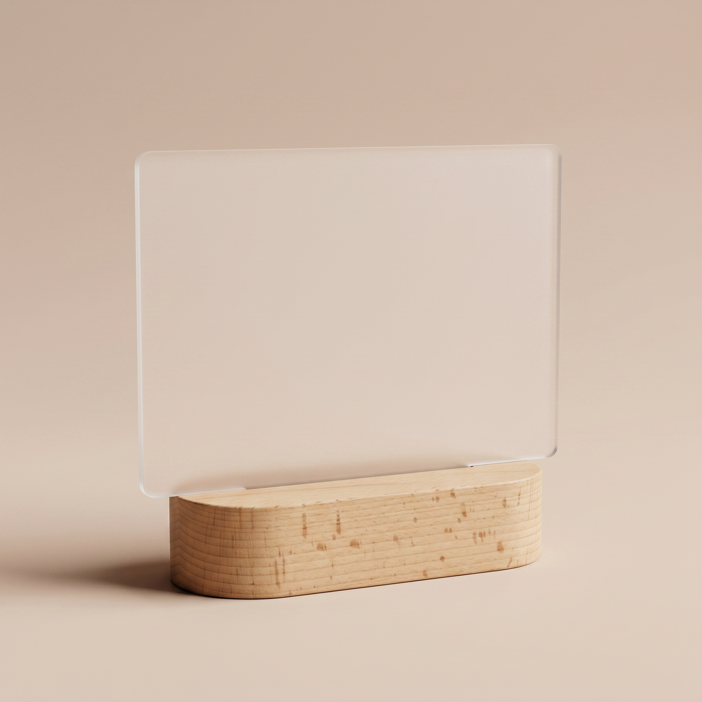 Sublimation Acrylic Photo Frame with Oval LED Lamp Base