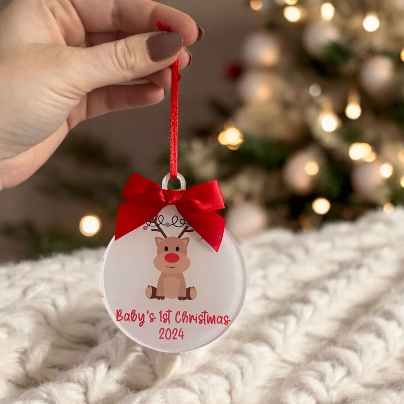 Acrylic Bauble Shape Decoration