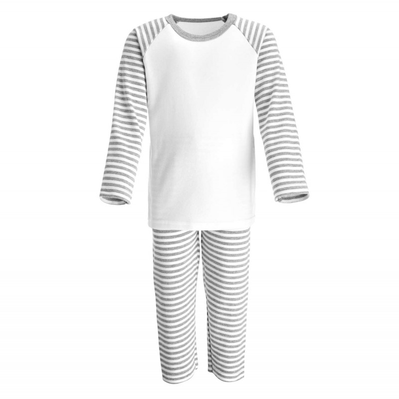 Gray and discount white striped pajamas