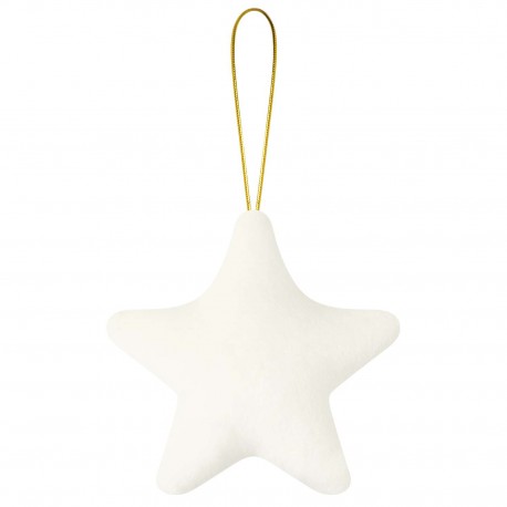 Star Shape Christmas Decoration in Cream