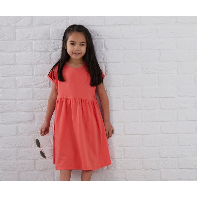 Coral jersey outlet dress