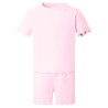 Girl's Rib T-Shirt and Short Set in Pastel Pink