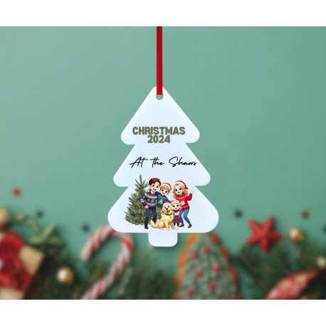 Sublimation Acrylic Christmas Tree Shape Decoration