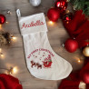 Plain Christmas Stocking in White