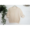 Kids' Crew Neck Fleece Sweatshirt in Natural