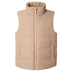 Padded Gilet in Warm Taupe