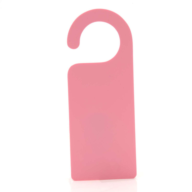 Acrylic Door Hanger in Pastel Pink