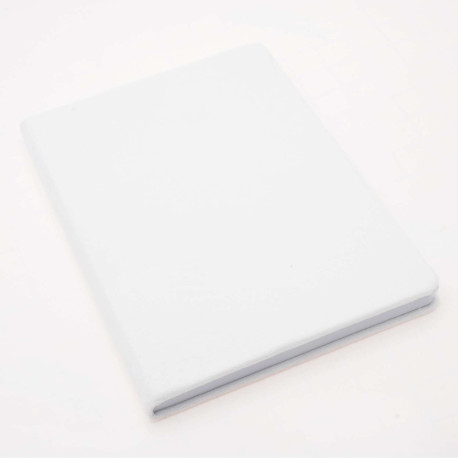 A5 Velvet Notepad in White