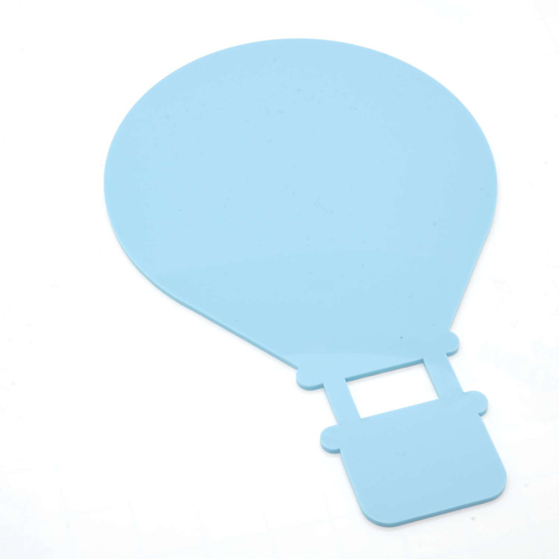 Hot Air Balloon Plaque in Pastel Blue