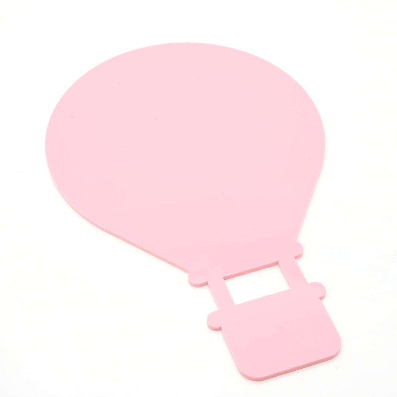 Hot Air Balloon Plaque in Pastel Pink