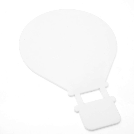 Sublimation Hot Air Balloon Plaque in White