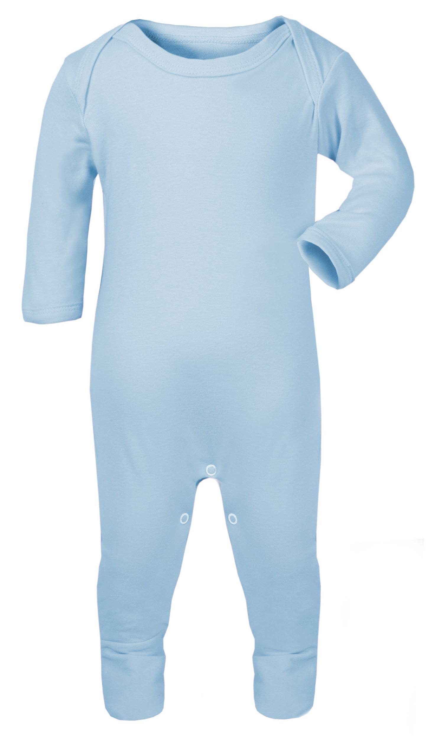 Baby Plain Chest Rompasuit - large print area to the chest ideal for embroidery and printing for baby blanks personalisation