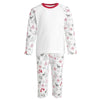 Grey and Red Reindeer Print Pyjama Set