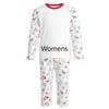 Women's Grey and Red Reindeer Print Pyjama Set