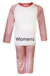 Women's Red Stripe Pyjama Set