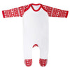 Red Inspired Print Plain Chest Rompersuit