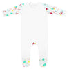 Plain Chest Romper in Winter Wonderland Print