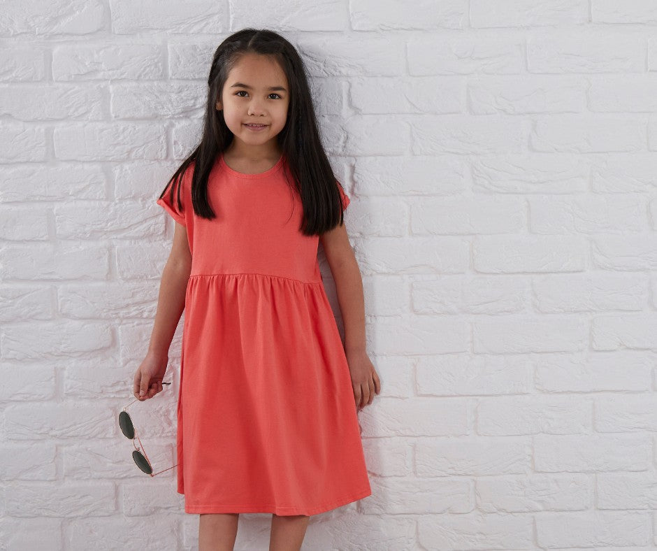Cotton Jersey Dress at fantastic value from Kids Wholesale Clothing, ideal for personalisation