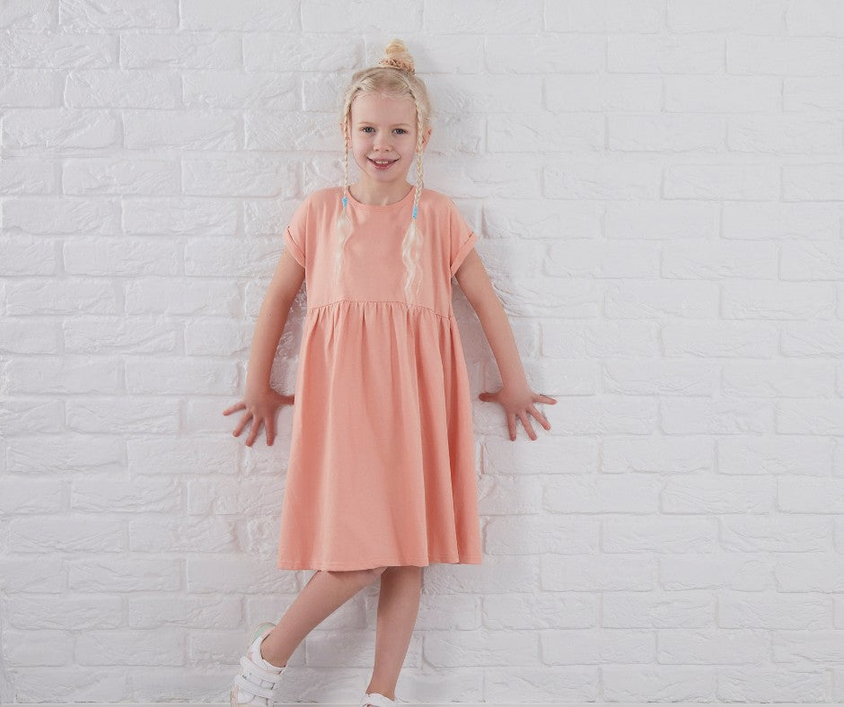 Cotton Jersey Dress at fantastic value from Kids Wholesale Clothing, ideal for personalisation