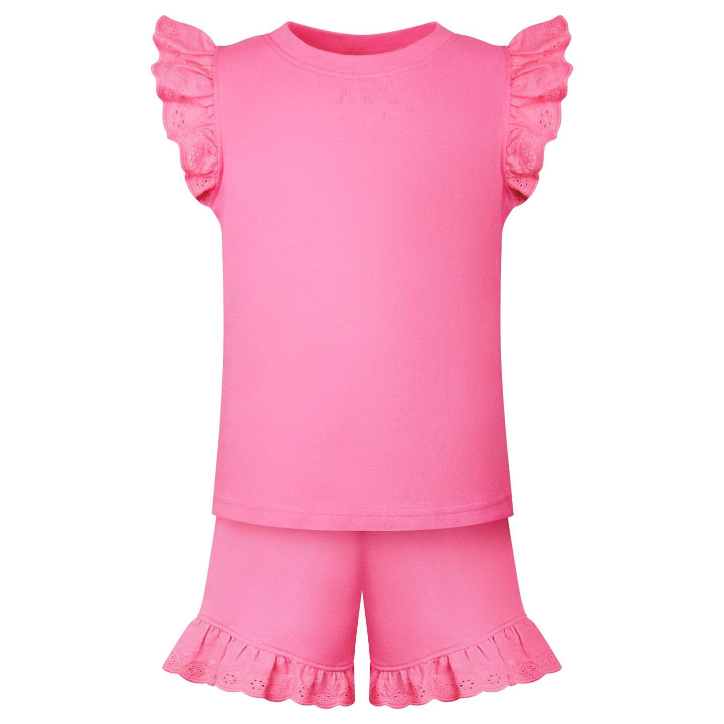 Girls Anglaise Set in Fuchsia fantastic value from Kids Wholesale Clothing, ideal for personalisation