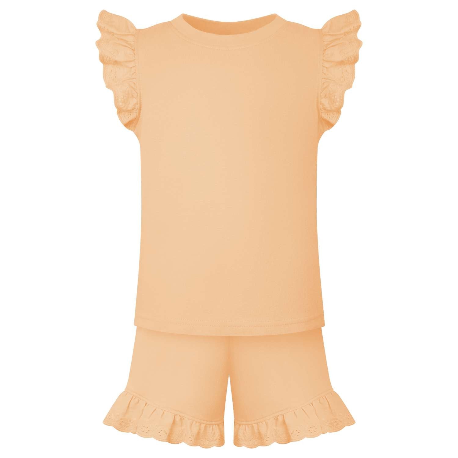 Girls Anglaise Set in Hazelnut  fantastic value from Kids Wholesale Clothing, ideal for personalisation