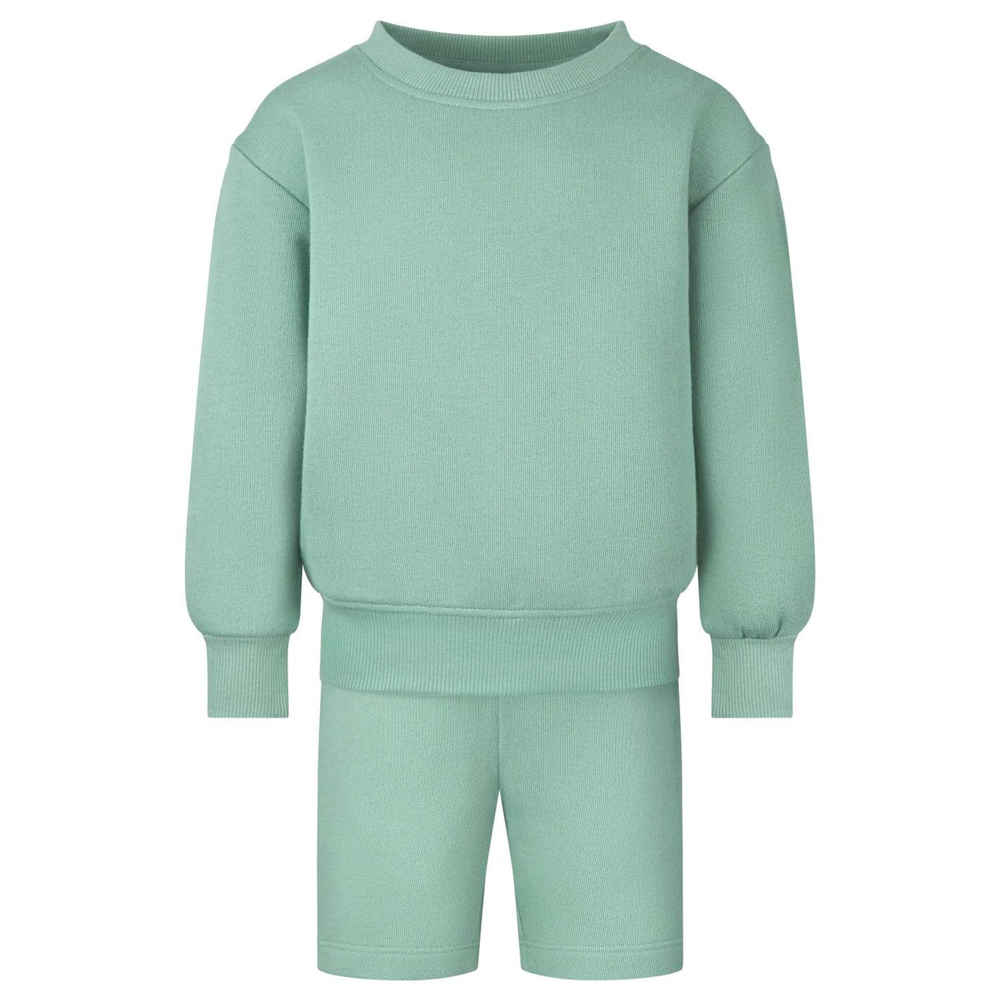 Buy Wholesale Oversized Sweatshirt & Short Set at Kids Wholesale Clothing ideal for embroidery, HTV and DTF. Free delivery on eligible orders