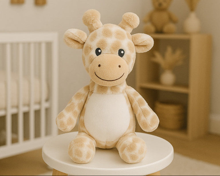 Giraffe Soft Toys available now, ideal for printing and embroidery, free delivery on eligible orders