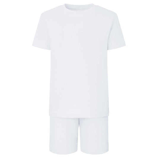 Plain T-shirt and short sets for personalisation available in a range of sizes and colours. Ideal for vinyl, DTF, Embroidery and screen printing.