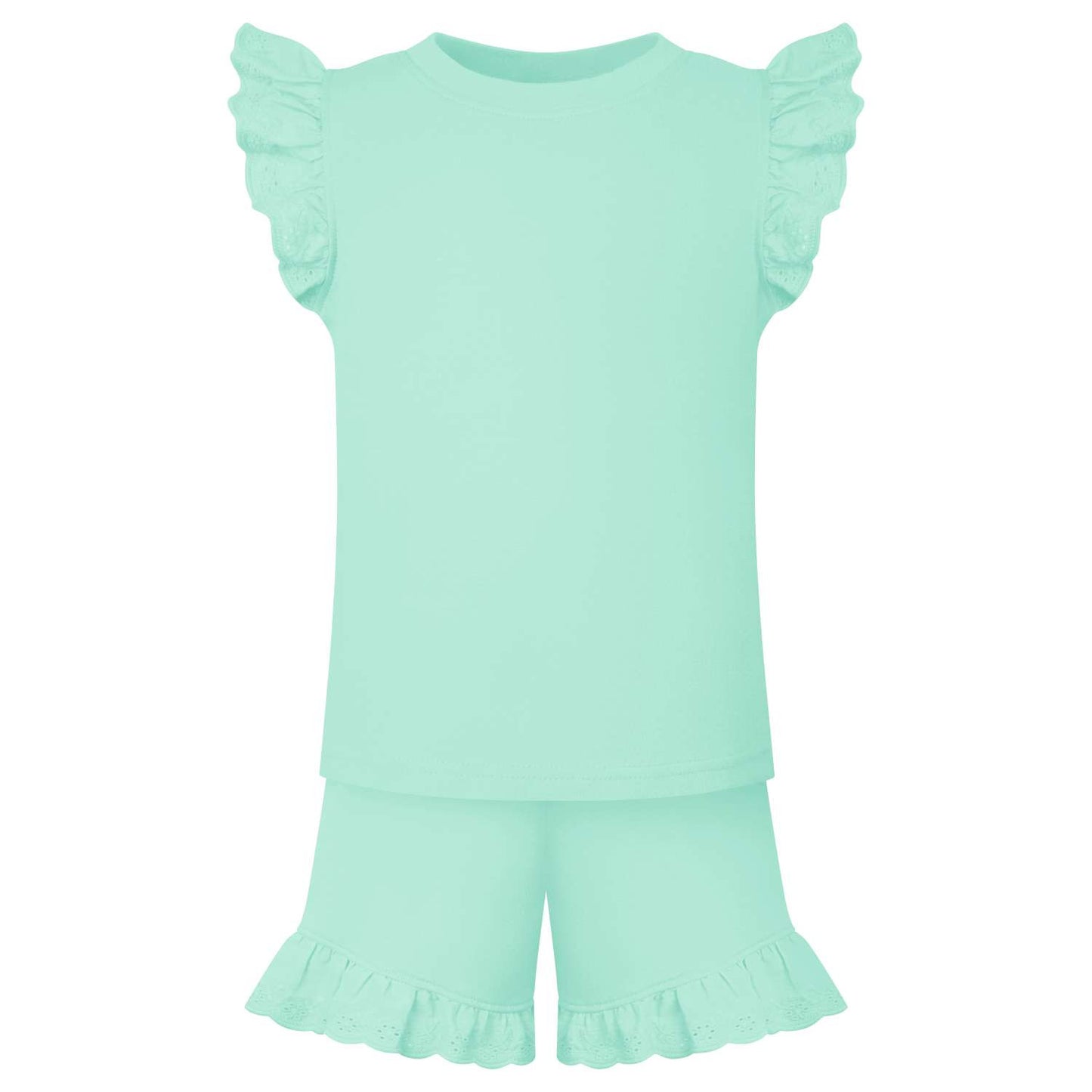 Girls Anglaise Set in Eggshell Blue fantastic value from Kids Wholesale Clothing, ideal for personalisation