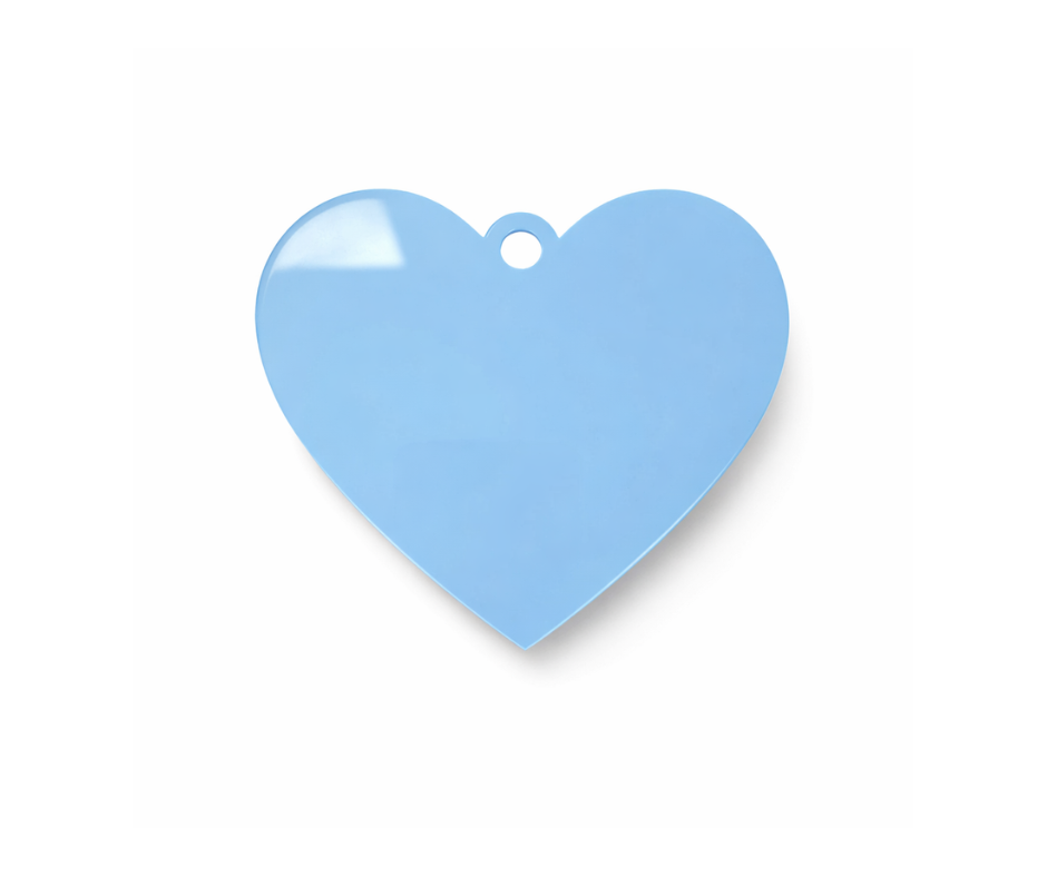 Acrylic Heart Decoration for Sublimation & UVDTF (7 Colours)