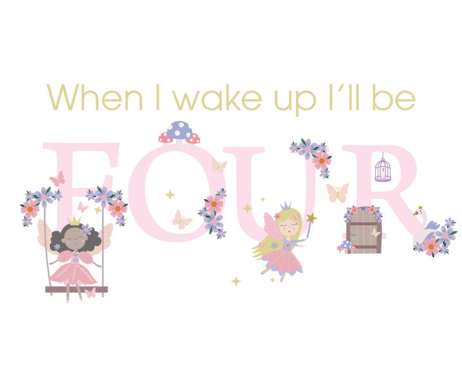 Fairy Princess Themed Birthday DTF Prints