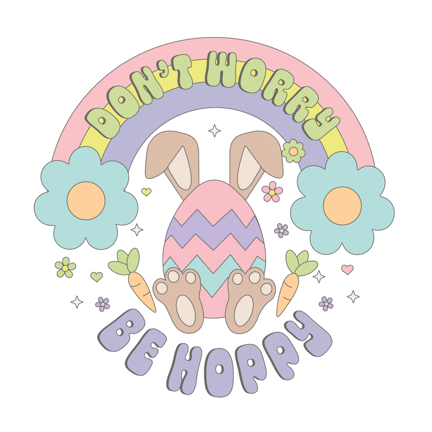 Easter DTF Transfer Prints 15cm