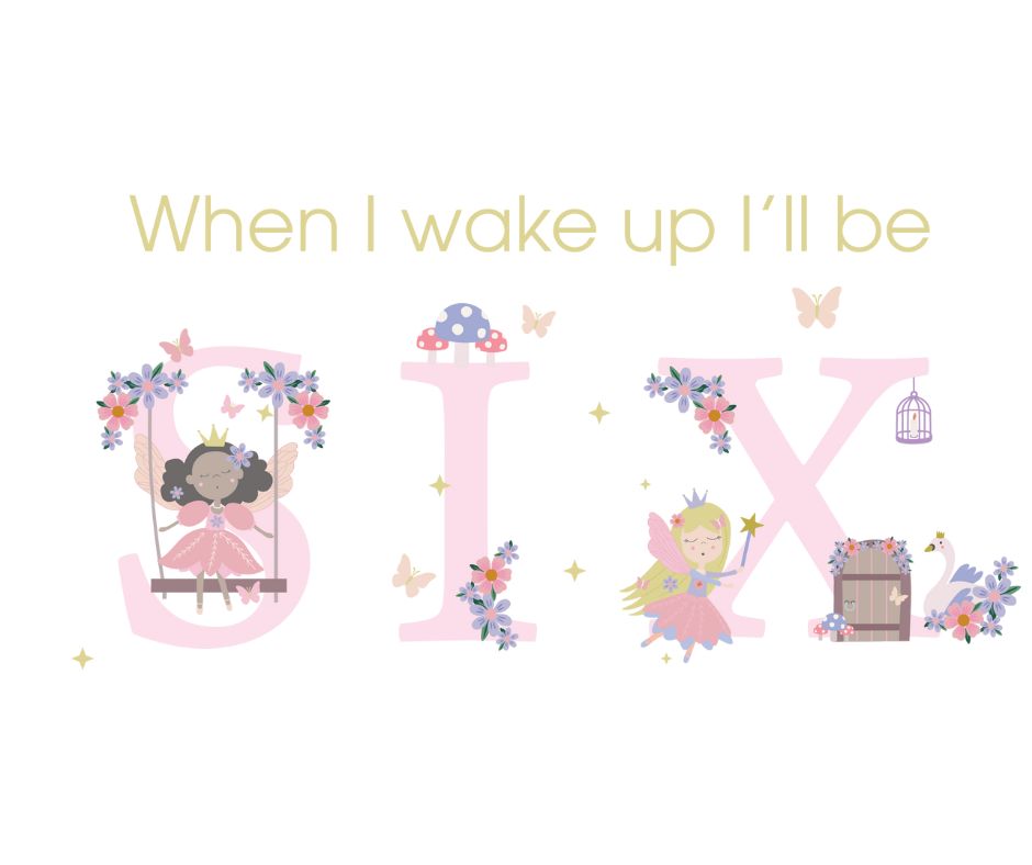 Fairy Princess Themed Birthday DTF Prints