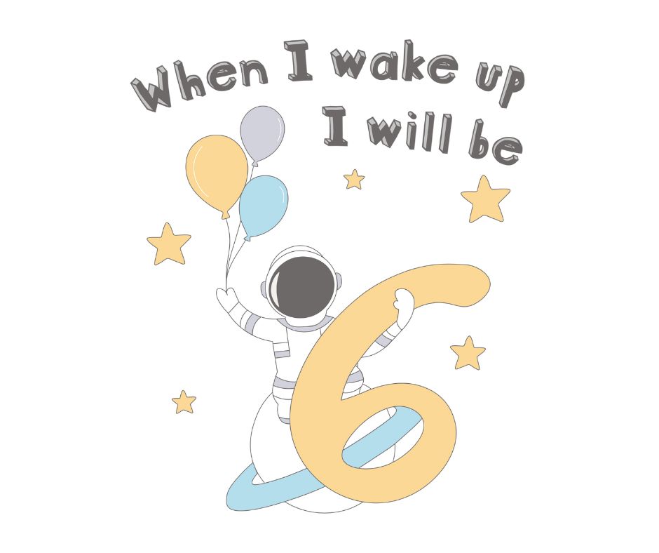 Space Themed Birthday DTF Prints