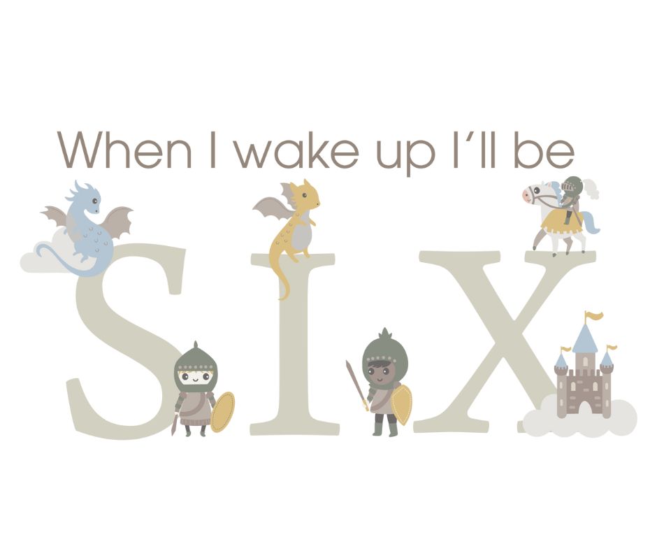 Knights & Dragons Themed Birthday DTF Prints