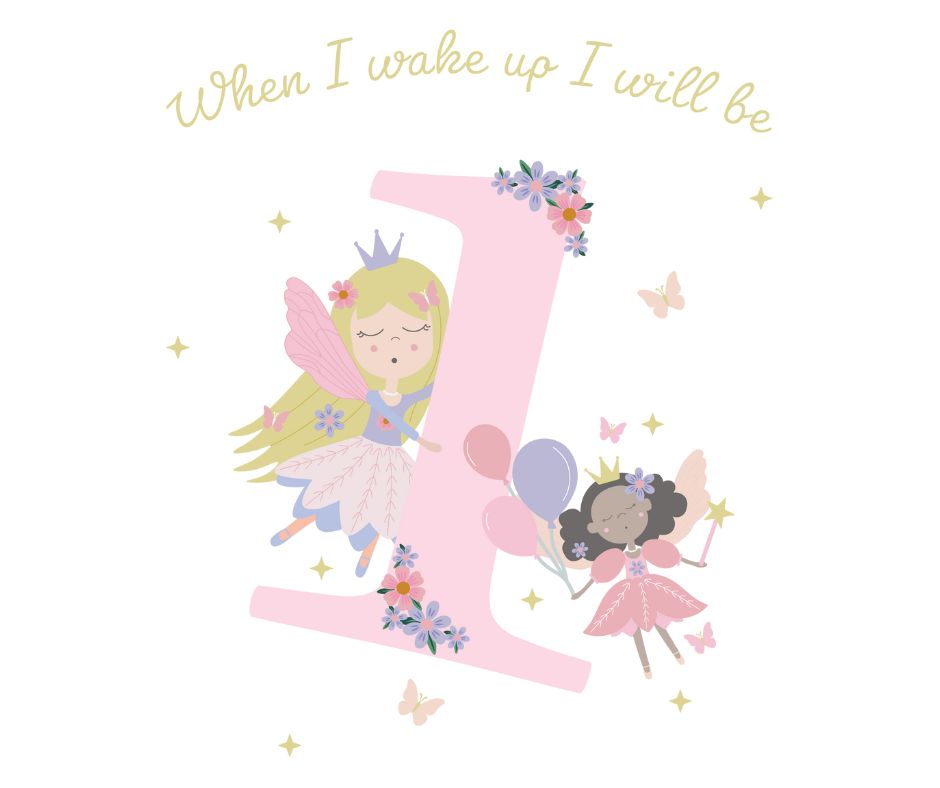 Fairy Princess Themed Birthday DTF Prints