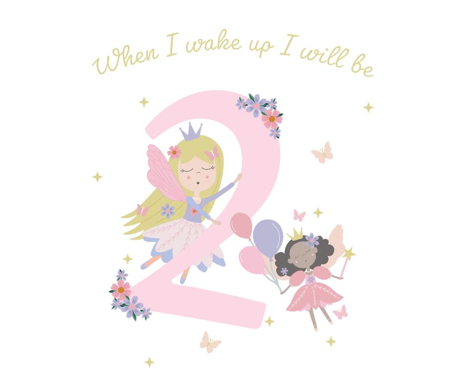 Fairy Princess Themed Birthday DTF Prints