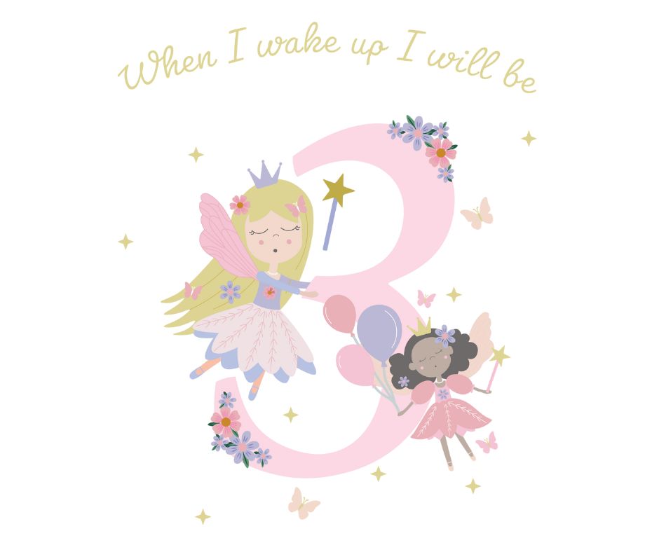 Fairy Princess Themed Birthday DTF Prints
