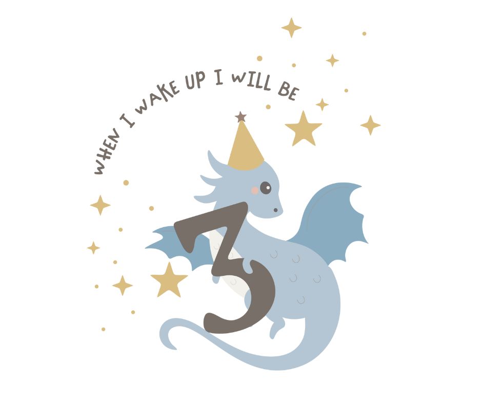 Knights & Dragons Themed Birthday DTF Prints
