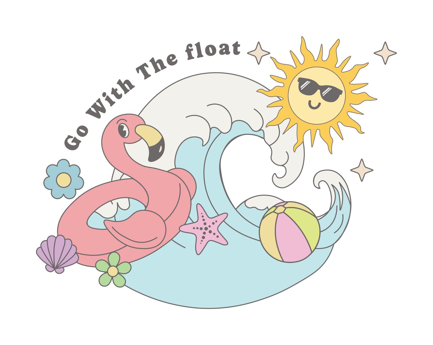 Summer Themed DTF Prints - 20cm