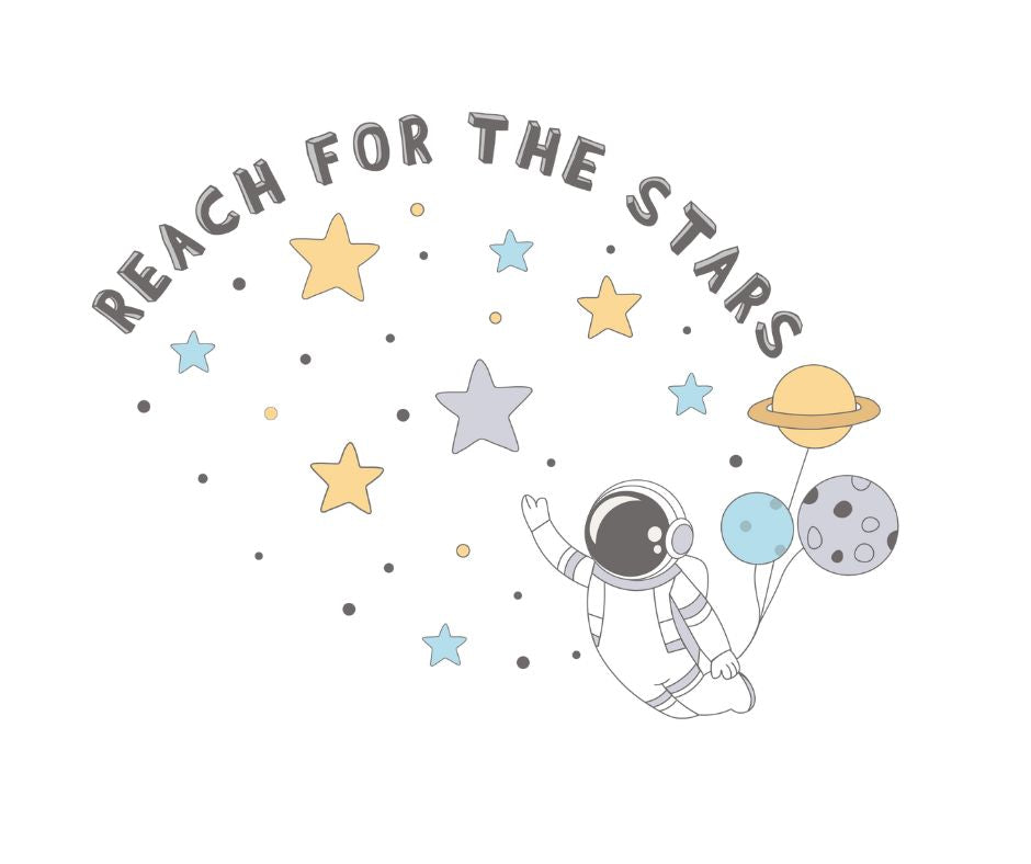 Space Themed Birthday DTF Prints