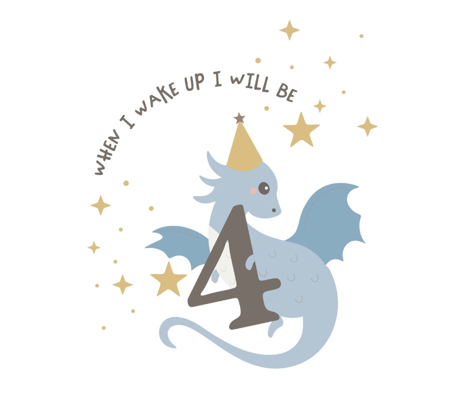Knights & Dragons Themed Birthday DTF Prints